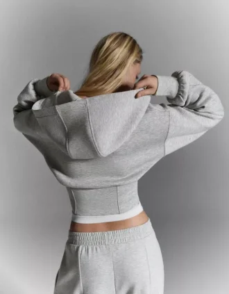 Mikina s kapucí a zapínáním na zip – #Bershkastyle – Dámská