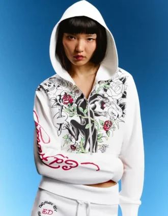 Mikina s potiskem Ed Hardy X Bershka – dámská