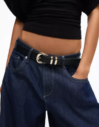 Opasek z Faux Leather s přezkou – Doplňky