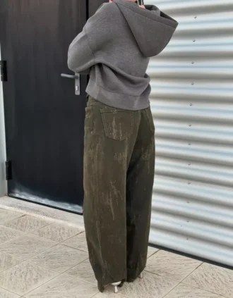 Oversize mikina na zip s neoprenovým efektem