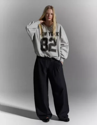 Oversize mikina s potiskem