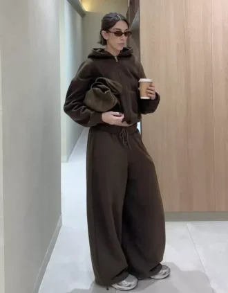 Plush Barrel kalhoty se stahovacími pásky – #Bershkastyle – Dámské